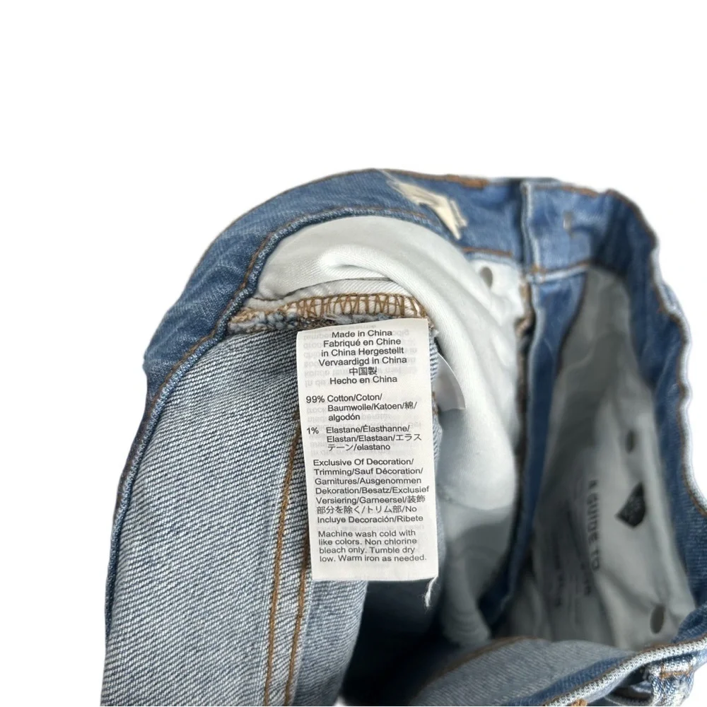 Madewell Classic Straight Jeans in Corrie Wash Step-Hem Edition Woman’s Size 27